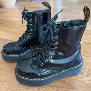 Dr. Martens Jadon Doc Martens Jadon Black Platform Boots Women's Size 7 EU 38